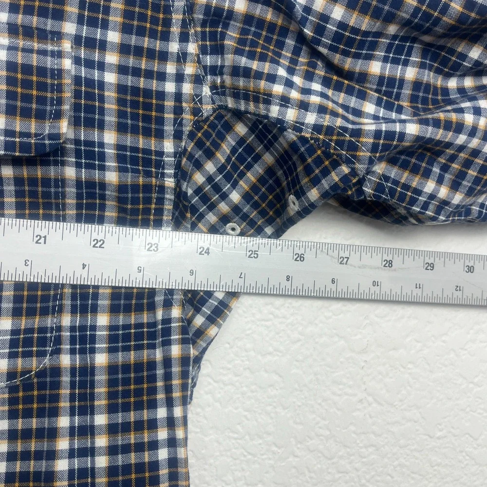 Wrangler Riggs Shirt Men XL Multicolor Buffalo Plaid Cotton Workwear Button Down
